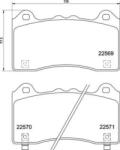 BREMBO fékbetét készlet, tárcsafék P24 202
