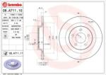 BREMBO Féktárcsa tömör Ø302mm 08. A711.11