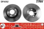 TRW szellőző féktárcsa Ø269mm DF4352