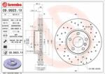 BREMBO féktárcsa 09.9923. 1X - runder
