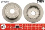 TRW Féktárcsa tömör Ø257mm DF7381