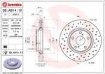 BREMBO fékkorong lyukasztás/belső hűtött Ø295mm 09. A914.1X