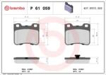 BREMBO fékbetét készlet, tárcsafék P61 059