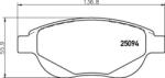 BREMBO fékbetét készlet P61137