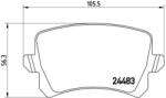 BREMBO fékbetét készlet P85 109X