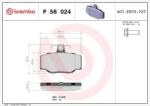 BREMBO fékbetét készlet, tárcsafék P56 024