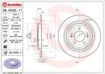 BREMBO Féktárcsa tömör Ø302mm 08. D430.11