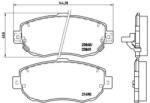 BREMBO fékbetét készlet, tárcsafék P83 037