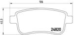 BREMBO fékbetét készlet, tárcsafék P68 041