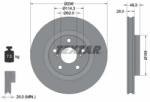 TEXTAR Féktárcsa szellőző Ø296mm 92168803