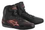 Alpinestars FASTER-3 RIDEKNIT cipő, ALPINESTARS (fekete/piros fluo, 42-es méret)