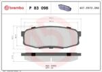 BREMBO fékbetét készlet, tárcsafék P83 098