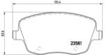 BREMBO fékbetét készlet, tárcsafék P85 057X