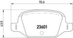 BREMBO fékbetét készlet, tárcsafék P23 064