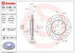 BREMBO fékkorong lyukasztás/belső hűtött Ø247mm 09.5196. 1x