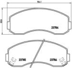 BREMBO fékbetét készlet P99 003