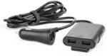 AMiO első-hátsó autós töltő 4 USB hosszabbító kábellel