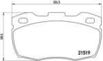 BREMBO fékbetét készlet, tárcsafék P44 015