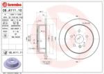 BREMBO Féktárcsa tömör Ø288mm 08. A111.11