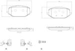 BREMBO fékbetét készlet, tárcsafék P61 142