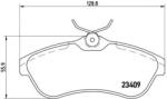 BREMBO fékbetét készlet, tárcsafék P61 075