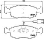 BREMBO fékbetét készlet, tárcsafék P23 138