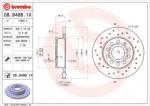 BREMBO féktárcsa perforált Ø256mm 08.9488. 1X