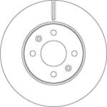 TRW Féktárcsa szellőző Ø256mm DF6794