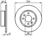 Bosch tömör féktárcsa Ø254mm 0 986 478 390