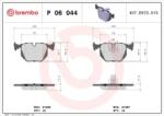BREMBO fékbetét készlet, tárcsafék P06 044