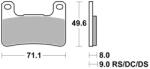 BRAKING fékbetétek, FÉKEZÉS (félfém keverék CM66) csomagonként 2 db