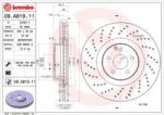 BREMBO fékkorong lyukasztás/belső hűtött Ø360mm 09. A819.11