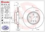 BREMBO Féktárcsa szellőző Ø345mm 09. A712.11