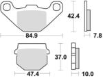 BRAKING fékbetétek, BRAKING (fékfém keverék SM1) 2 db/csomag - runder - 10 585 Ft