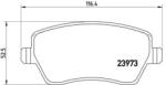 BREMBO fékbetét készlet, tárcsafék P68 033X