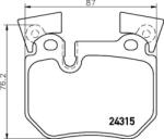BREMBO fékbetét készlet, tárcsafék P06 059
