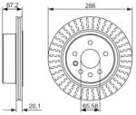 Bosch szellőző féktárcsa Ø285, 9mm 0 986 479 394