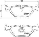 BREMBO fékbetét készlet, tárcsafék P06 013