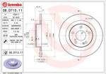 BREMBO Féktárcsa tömör Ø305mm 08. D713.11