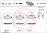 BREMBO fékbetét készlet P50 168