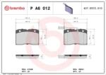 BREMBO fékbetét készlet PA6 012