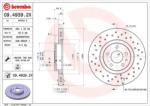 BREMBO fékkorong lyukasztás/belső hűtött Ø284mm 09.4939. 2X