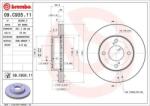 BREMBO Féktárcsa szellőző Ø231mm 09. C935.11