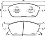 BREMBO fékbetét készlet, tárcsafék P24 188