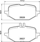 BREMBO fékbetét készlet P50 172