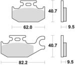 BRAKING fékbetétek, BRAKING (fékbetét SM1 fémtartalmú keverék) 2 db/csomag - runder - 12 405 Ft