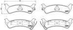 BREMBO fékbetét készlet, tárcsafék P37 012