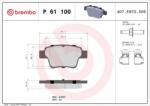 BREMBO fékbetét készlet P61 100