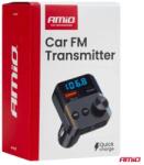 AMiO FM transmitter 1×USB-A 1×USB-C 12V 24V
