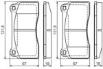 Bosch fékbetét készlet 0 986 494 353